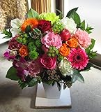 ＴＶチャンピオン出場【今旬フラワーアレンジメント5,500円 スタンダード ＭＩＸ】誕生日 花　誕生日 プレゼント 女性 フラワーアレンジメント 開業開店祝い 花 劇場 楽屋花 ギフト お見舞い お供