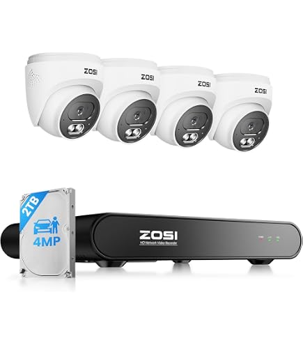 シ*ン様 ZOSI POE防犯カメラ 4台セット 2TB おまけ付き(カメラ4台 シ*ン様 ZOSI POE防犯カメラ 4台セット 2TB おまけ付き(カメラ4台