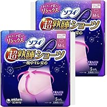 Amazon | 超熟睡ショーツ 特に多い夜用 M～L サイズ 5枚 ×2個セット