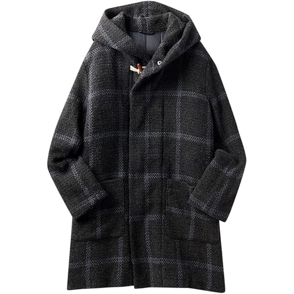 英国製✨️MONGOMERY 大きいサイズ ダッフル コート チェック Amazon | Original Montgomery メンズ ロンドン ラグジュアリー