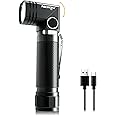 NICRON Flashlights,Rechargeable Magnetic Flashlight Super Bright 1000 lumens 6 Modes led Flashlight for Camping,Garage Work, 