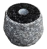 【上面５寸～６寸】浮金石の束石、沓石です！高さ５寸 【国産】【浮金石】【福島県産黒御影石】【自社茨城工場加工】 (上面の大きさ：上面５寸、下面７寸)