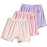 [eipatu] 子供用 女の子 パンツ 3点セット ボクサーパンツ インナー ボクサー キッズ ジュニア 肌着 純色 リボン ガールズ 子供 ショーツ コットン 幼稚園 保育園