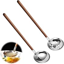 Amazon.co.jp: kasanidika おたま お玉 スープレードル【2点セット】穴