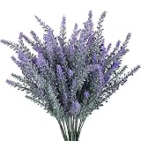 5本インテリアグリーン 人工観葉植物 フェイクグリーン 造花 ラベンダー 造花 イミテーション (Purple)