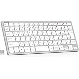 Arteck 2.4Gワイヤレスキーボード 無線 軽量 コンパクトメディア機能 ホットキー ショートカット コンピューター、デスクトップ、PC、ラップトップ、Surface、スマートテレビ、Windows11/10/8/7との交換性あり、