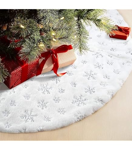 Amazon.co.jp: Ivenf クリスマスツリースカート、48インチ ラージ黄