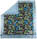 マイBlankeeディノMinkyミッドナイトMinkyドットブルーベビー毛布/ワット、30 "×35"