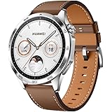 HUAWEI Watch GT 4 46 mm Smartwatch, Up to 2 Weeks Battery Life, Android and iOS, Calorie Management, Professional Health Mana