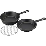 和平フレイズ(Wahei freiz) 鉄スキレット キャンプ ヘビーズ コンボセット 15cm IH対応 燻製用アミ付 HR-7967