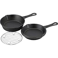 和平フレイズ(Wahei freiz) 鉄スキレット キャンプ ヘビーズ コンボセット 15cm IH対応 燻製用アミ付 HR-7967