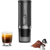 CERA+ Self Heating Portable Espresso Machine, 20 Bar Coffee Maker | 3×4500mAh Battery,Heats Water Anywhere,Works with NS Caps