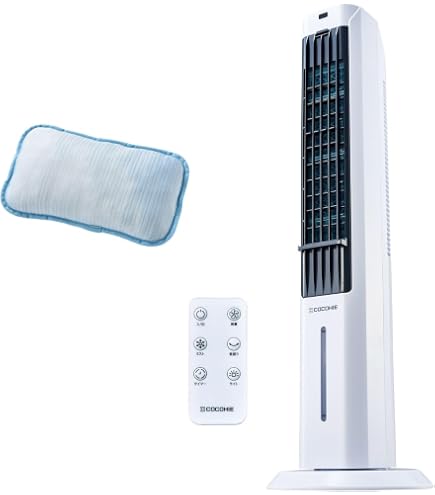 Amazon | [山善] 冷風扇 扇風機 スリムファン タッチスイッチ 風量3 