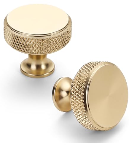 Alzassbg 10 Pack Att Black Cabinet Knobs, 1.1 Inch(25) Diaeter - View #8