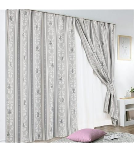 Amazon｜ディズニー カーテン〈100×200 2枚〉イッツアスモールワールド