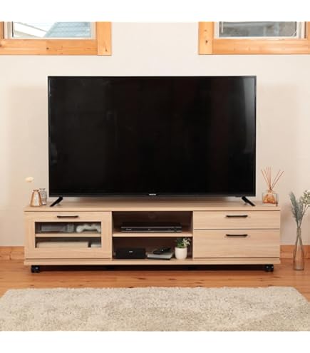 Amazon｜120cm幅 テレビボード ロココ ホワイトウォッシュ｜ローボード