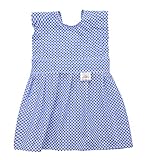 【ブルー】幼児 赤ちゃん ベビー 子供服 通販 お食事用 スモック 前掛け 幼稚園キッズ 絵画用エプロン うわっぱり 防水 防汚 快適 可愛い （2着）