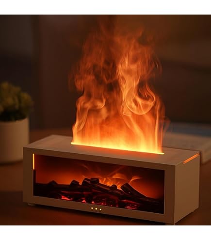 【単品15個セット】 日翔 YURAMEKI 暖炉風アロマ対応加湿器 ホワイト(代引不可)【送料無料】 Amazon.co.jp: 【YURAMEKI】暖炉型 アロマオイル対応 加湿器 たき火