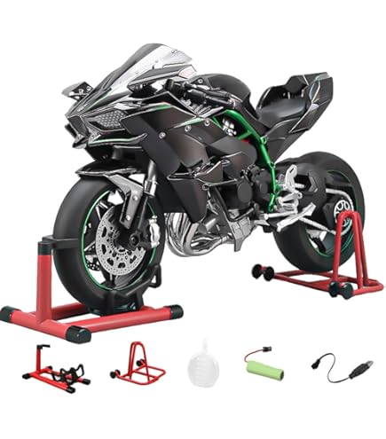 Amazon.co.jp: HTLNUZD 1/6スケール H2R 合金 ダイカスト バイク