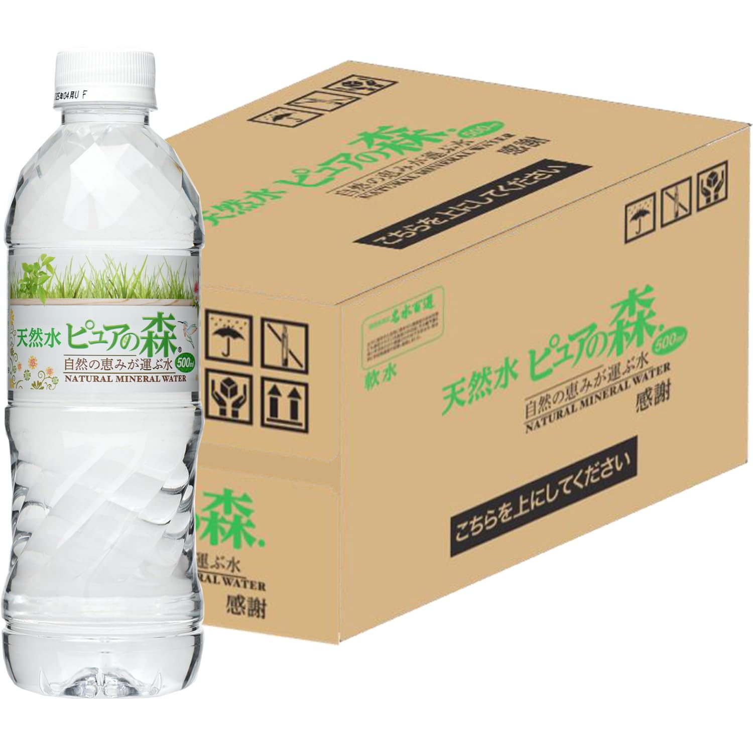 天然水 ピュアの森 500mlペットボトル×24本入