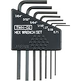 ENGINEER エンジニア 六角レンチセット インチサイズ 7本組 TWH-02 シルバー