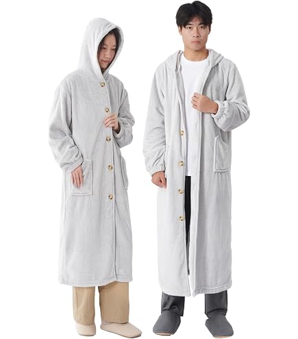 【新品・未使用品】ファイテン　Phiten 毛布ガウン Mサイズ グレージュ Amazon｜ファイテン(phiten) 毛布ガウン レディース グレージュ L