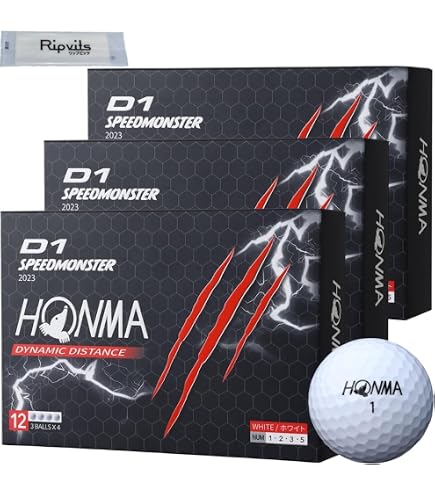 Amazon.co.jp: 本間ゴルフ HONMA ボール D1 スピードモンスター ボール 