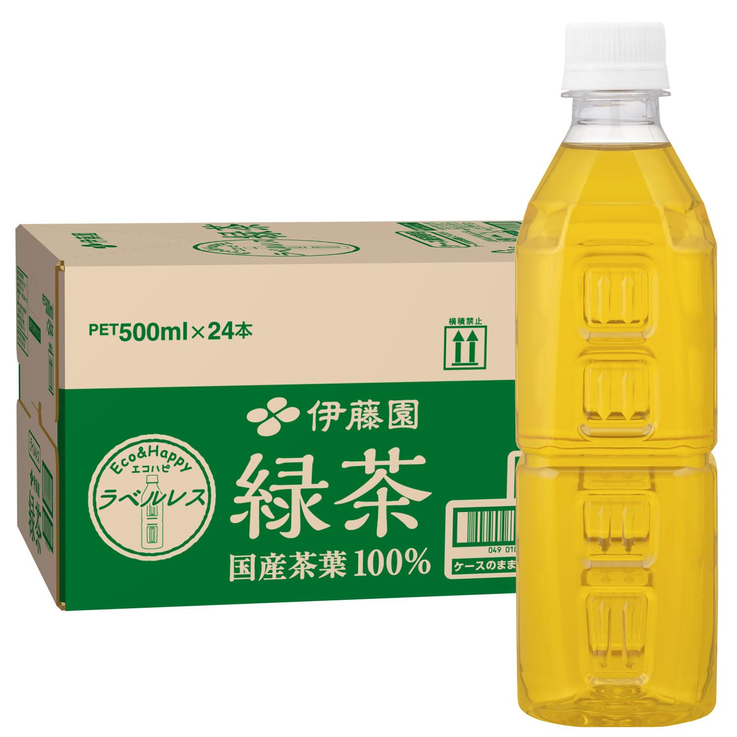 【タイムセール】【1,498円（定期便1,423円）】 伊藤園 緑茶 ラベルレス 500ml×24本