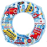 ヒオキ 浮き輪 ゴーゴーのりものウキワ 60cm