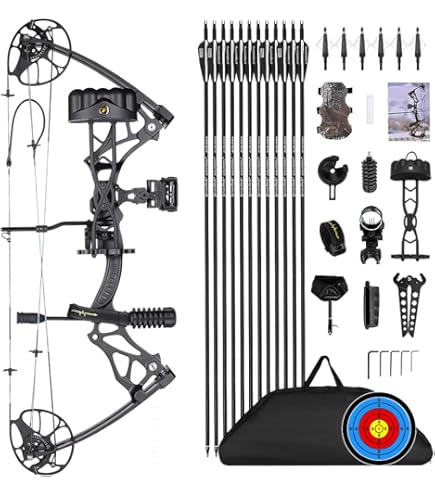 Archery Dual-use Compound Bow Set 30-60lbs Bow Hunting