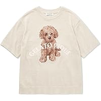 国内正規品　トイプードル　ジャガードプルオーバー　半袖　ジェラートピケ　新品 gelato pique（ジェラートピケ）【CAT&DOG】【販路限定商品】トイ