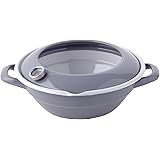 富士ホーロー 天ぷら鍋 24cm 温度計付き ライトグレー IH対応 TP-24・LG