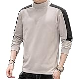 Amazon トレーナー 長袖 メンズ 服 ハイネック トップス スポーツ カジュアル スウェットトレーナー ビッグサイズ ワイドシルエット オーバーサイズ あったかい 暖かい ルームウェア 春 秋 冬 トレーナー パーカー 通販