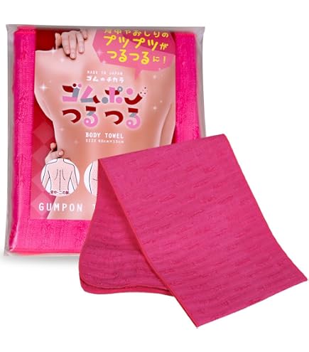 Amazon | ループオーシャンタオル【ピンク】 韓国式あかすりタオル