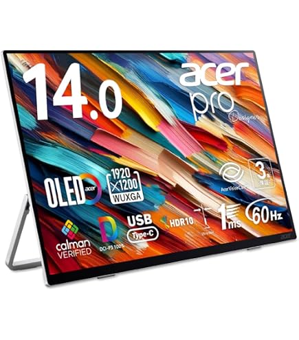 Amazon.co.jp: ViewSonic 15.6 Inch 1080p Portable Monitor with 2