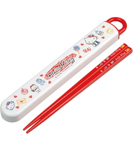 Amazon｜OSK 引フタ箸箱セット ハローキティ フルーツ HS-11｜弁当用箸