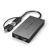 WAVLINK USB-C デュアル HDMI 変換アダプタ USB C ハブ 2-in-1 出力4K@30hz 2K@60hz 5Gbps高速転送 USB Type-A接続 Windows 7/8/8.1/10/11、