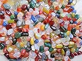 NIUA カラー雨花石 水槽や盆栽などの装飾石 住宅の装飾 アクアリウム 庭 ガーデニング 天然の小石 (500g）