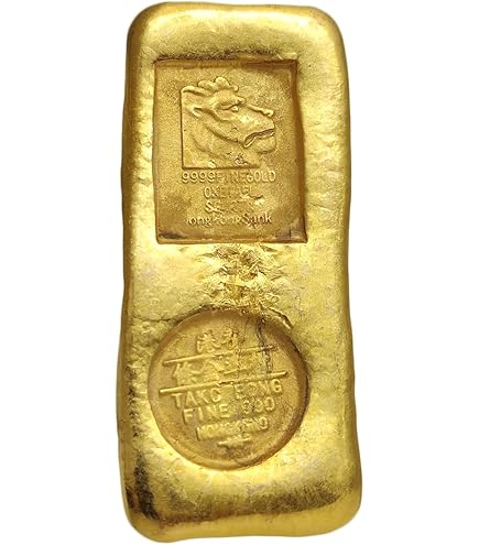 Amazon.co.jp: 金の延べ棒レプリカ 中 金塊 レプリカ ゴールド