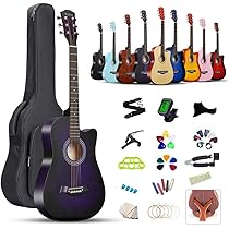 Amazon | アコースティックギター 初心者18点セット 38インチ 入門練習