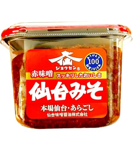 Amazon.co.jp: 仙台味噌醤油 ジョウセン 仙台みそ こしタイプ 赤味噌