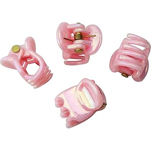 メロウストア ヘアクリップ バンスクリップ ミニミニ 極小 4個セット ヘアアクセサリー レディース