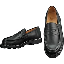 ✨美品✨パラブーツ　スウェード ローファー ラバーソール　7・1/2 黒 別注】＜Paraboot＞スエード ビットローファー（ローファー