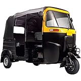 ブラックタクシーTUK TUKバジャージ3 Wheelerソフトキャノピー屋根上部フードcover- 17000101
