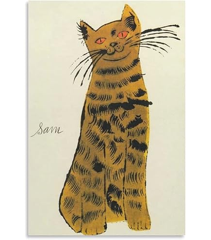 Amazon.co.jp: 版画 斎藤清 2匹のネコ 猫 小型版額装品コレクション版  