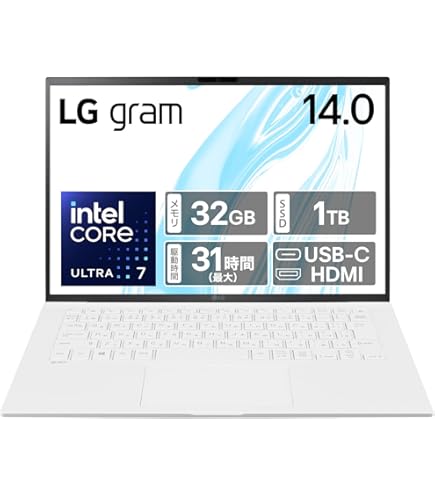 Amazon.co.jp: 【超長時間駆動×14インチ】LG gram/軽量（1120g）/超長