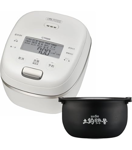 Amazon | 炊きたて JPI-G100WE [圧力IHジャー炊飯器 5.5合 エクリュ 
