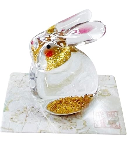 Amazon.co.jp: ウサギ 置物 うさぎ オブジェ ガラス ホーム ガラス細工