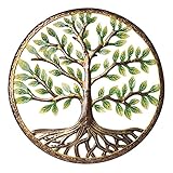 Tree of Lifeウォールアート – Large Recycledメタルインドア/アウトドアSculpture – 23 "直径