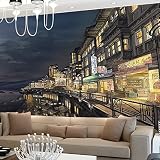 Sproud 市内ナイトスケッチ Tv の背景の壁紙の子供ルームダイニングルームの壁の壁画を布 430 Cmx 300 Cm